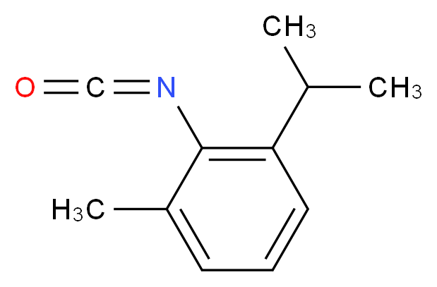 2-异丙基-6-甲基苯基异氰酸酯_分子结构_CAS_102561-43-3)