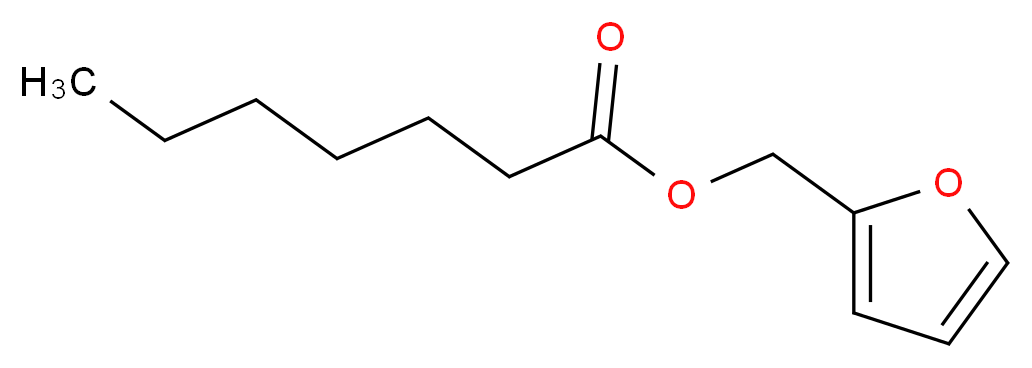 庚酸糠酯_分子结构_CAS_39481-28-2)