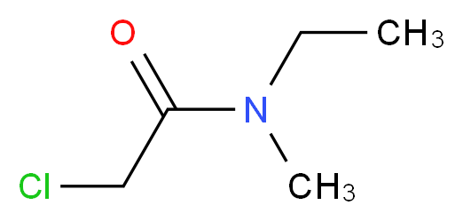 2-chloro-N-ethyl-N-methylacetamide_分子结构_CAS_2746-07-8