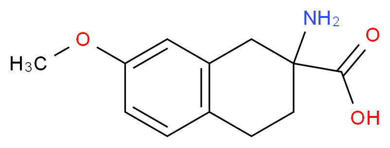 2-amino-7-methoxy-1,2,3,4-tetrahydronaphthalene-2-carboxylic acid_分子结构_CAS_35485-66-6)