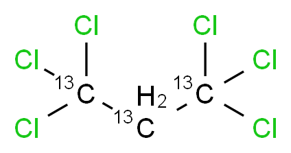 1,1,1,3,3,3-hexachloro(1,2,3-<sup>1</sup><sup>3</sup>C<sub>3</sub>)propane_分子结构_CAS_1173023-67-0