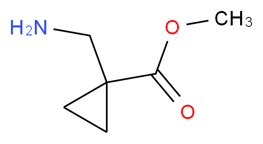 1-AMINOMETHYL-CYCLOPROPANECARBOXYLIC ACID METHYL ESTER_分子结构_CAS_914226-26-9)