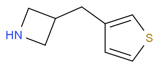 3-(thiophen-3-ylmethyl)azetidine_分子结构_CAS_929974-86-7