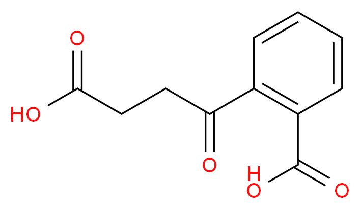 2-(3-carboxypropanoyl)benzoic acid_分子结构_CAS_27415-09-4