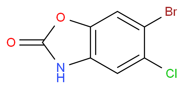 6-bromo-5-chloro-3h-1,3-benzoxazol-2-one_分子结构_CAS_5579-85-1)