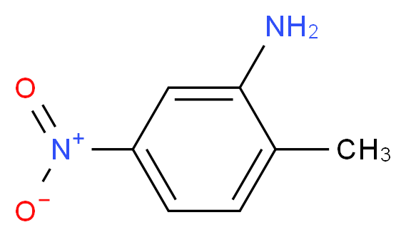 2-甲基-5-硝基苯胺_分子结构_CAS_99-55-8)