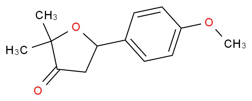 5-(4-methoxyphenyl)-2,2-dimethyldihydrofuran-3(2H)-one_分子结构_CAS_81791-31-3)