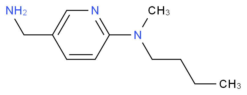 5-(Aminomethyl)-N-butyl-N-methyl-2-pyridinamine_分子结构_CAS_)