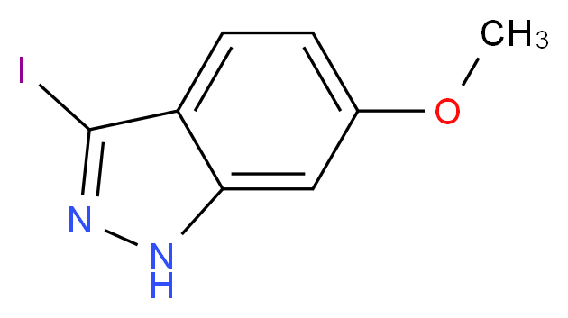 3-iodo-6-methoxy-1H-indazole_分子结构_CAS_936138-17-9