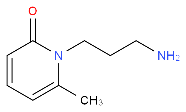 1-(3-aminopropyl)-6-methyl-1,2-dihydropyridin-2-one_分子结构_CAS_1176063-22-1