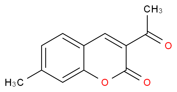 3-Acetyl-7-methyl-2H-chromen-2-one_分子结构_CAS_20280-93-7)