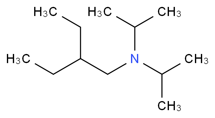 (2-ethylbutyl)bis(propan-2-yl)amine_分子结构_CAS_200342-33-2