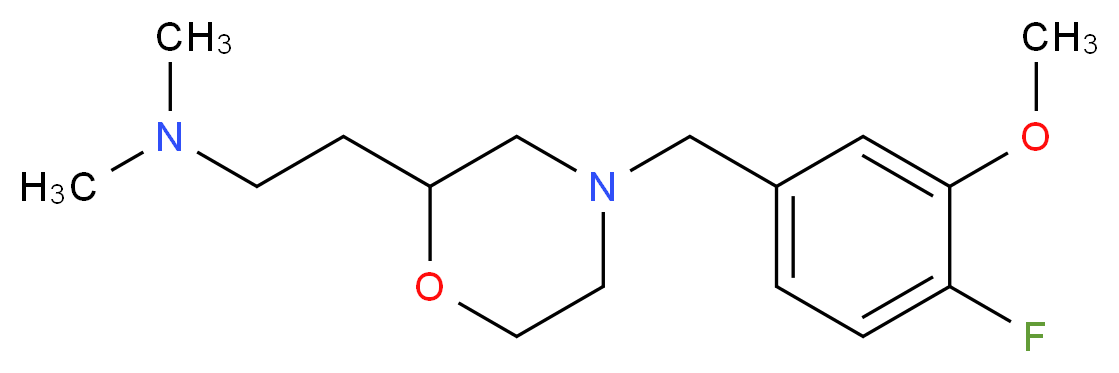 2-[4-(4-fluoro-3-methoxybenzyl)-2-morpholinyl]-N,N-dimethylethanamine_分子结构_CAS_)