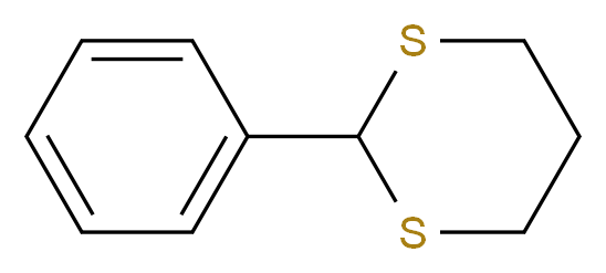 2-苯基-1,3-二噻烷_分子结构_CAS_5425-44-5)