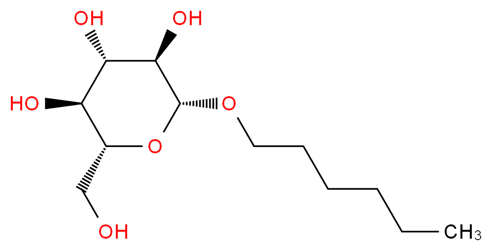 Hexyl β-D-glucopyranoside_分子结构_CAS_59080-45-4)