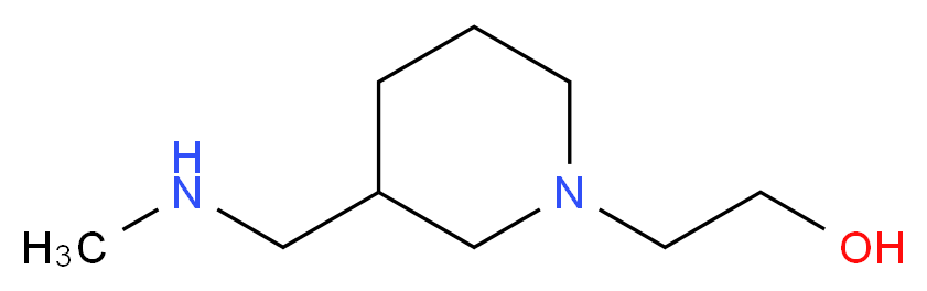 2-(3-[(Methylamino)methyl]piperidin-1-yl)ethanol_分子结构_CAS_915919-93-6)