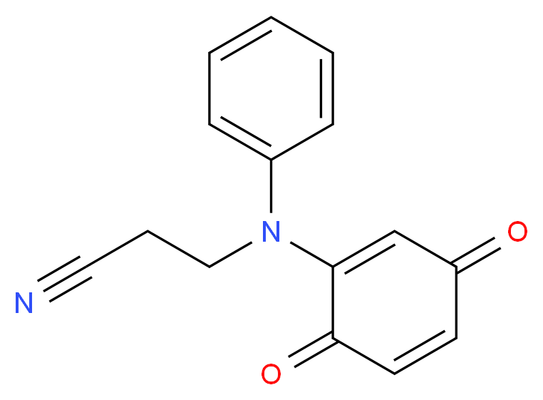 3-[(3,6-Dioxo-1,4-cyclohexadien-1-yl)(phenyl)-amino]propanenitrile_分子结构_CAS_33253-67-7)