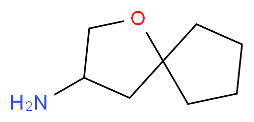 1-oxaspiro[4.4]nonan-3-amine_分子结构_CAS_915920-80-8