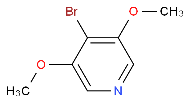 4-bromo-3,5-dimethoxypyridine_分子结构_CAS_1033610-45-5