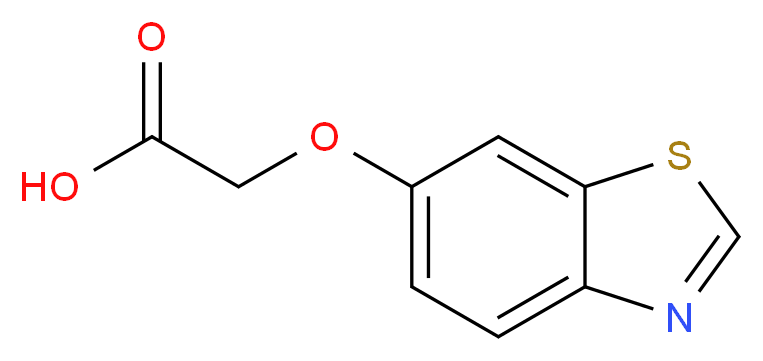 2-(1,3-benzothiazol-6-yloxy)acetic acid_分子结构_CAS_273939-87-0