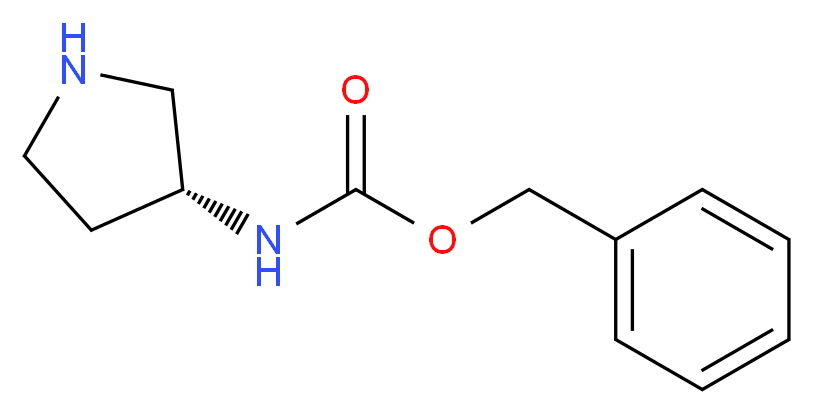 benzyl N-[(3R)-pyrrolidin-3-yl]carbamate_分子结构_CAS_879275-77-1