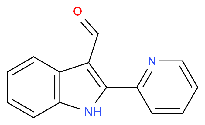 2-Pyridin-2-yl-1H-indole-3-carboxaldehyde_分子结构_CAS_)