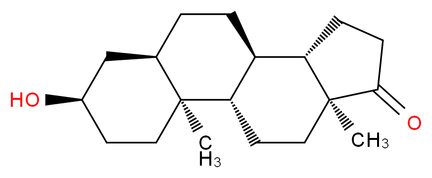 (1S,2S,5R,7R,10R,11S,15S)-5-hydroxy-2,15-dimethyltetracyclo[8.7.0.0^{2,7}.0^{11,15}]heptadecan-14-one_分子结构_CAS_53-42-9