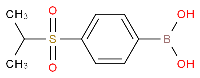 4-异丙基磺酰基苯硼酸_分子结构_CAS_850567-98-5)