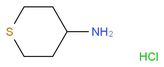 Tetrahydro-2H-thiopyran-4-amine hydrochloride_分子结构_CAS_233763-40-1)