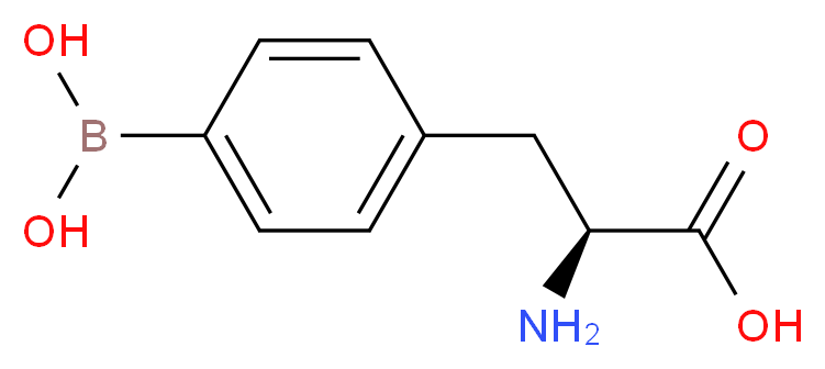 (2S)-2-amino-3-[4-(dihydroxyboranyl)phenyl]propanoic acid_分子结构_CAS_76410-58-7