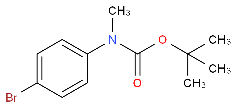 tert-butyl N-(4-bromophenyl)-N-methylcarbamate_分子结构_CAS_639520-70-0