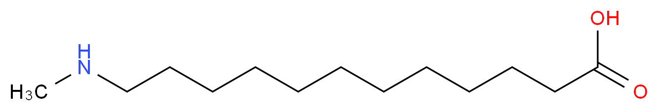12-(methylamino)dodecanoic acid_分子结构_CAS_7408-81-3
