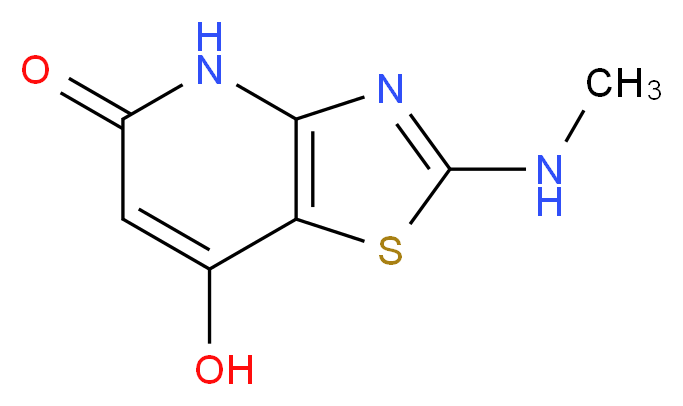 7-hydroxy-2-(methylamino)[1,3]thiazolo[4,5-b]pyridin-5(4H)-one_分子结构_CAS_626226-54-8)