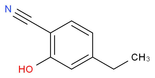 4-ethyl-2-hydroxybenzonitrile_分子结构_CAS_862088-20-8