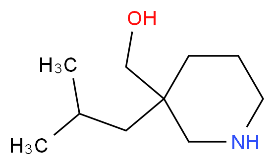 (3-Isobutylpiperidin-3-yl)methanol_分子结构_CAS_915922-54-2)
