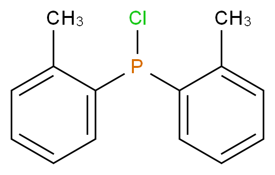 chlorobis(2-methylphenyl)phosphane_分子结构_CAS_36042-94-1