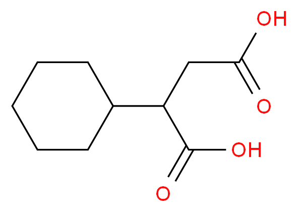 2-cyclohexylbutanedioic acid_分子结构_CAS_1489-63-0