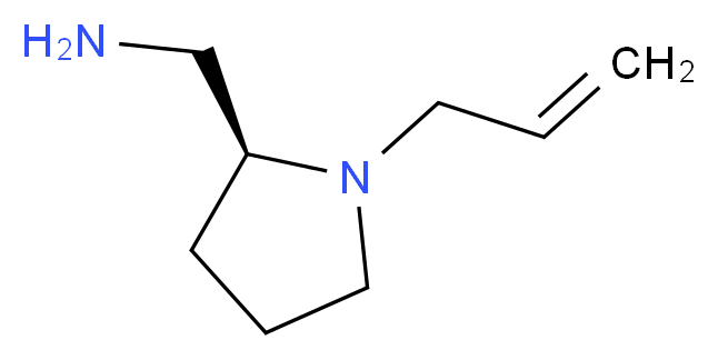 [(2S)-1-(prop-2-en-1-yl)pyrrolidin-2-yl]methanamine_分子结构_CAS_66411-51-6