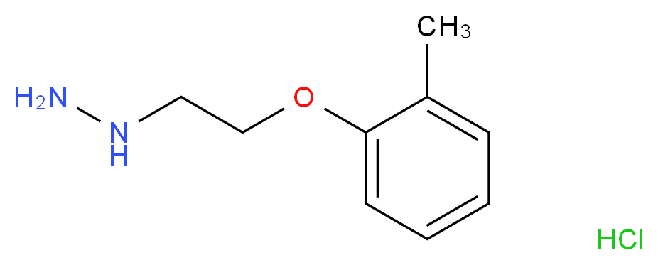 [2-(2-methylphenoxy)ethyl]hydrazine hydrochloride_分子结构_CAS_46055-16-7)