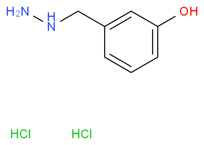 3-(hydrazinylmethyl)phenol dihydrochloride_分子结构_CAS_81012-99-9
