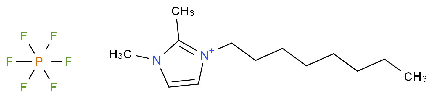 1-octyl-2,3-dimethylimidazolium hexafluorophosphate_分子结构_CAS_869578-59-6)