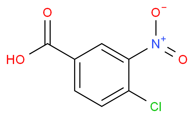 4-chloro-3-nitrobenzoic acid_分子结构_CAS_96-99-1