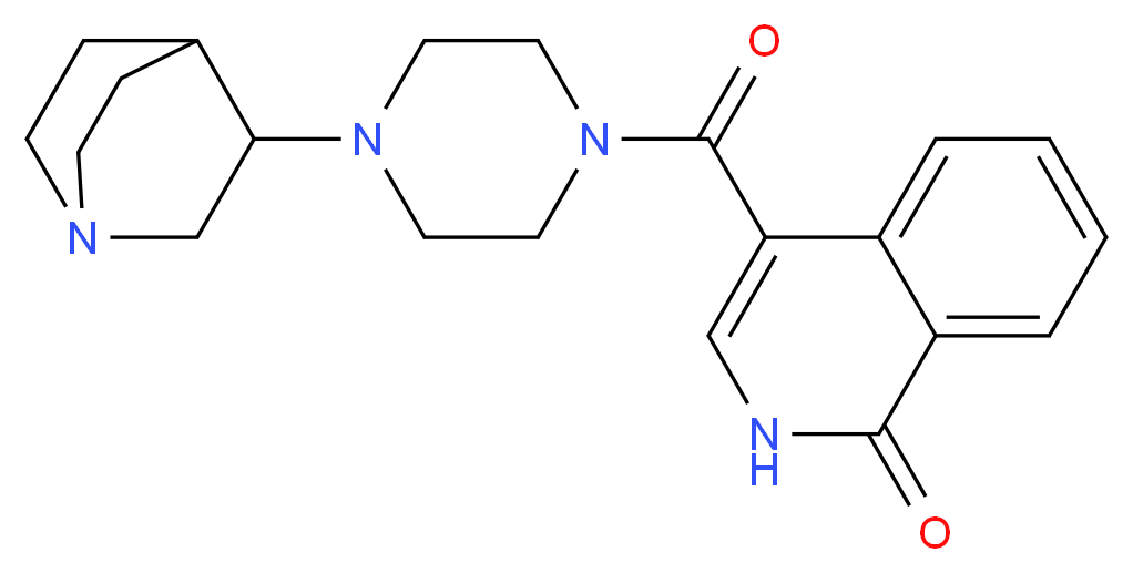 4-{[4-(1-azabicyclo[2.2.2]oct-3-yl)piperazin-1-yl]carbonyl}isoquinolin-1(2H)-one_分子结构_CAS_)