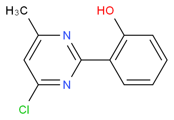 2-(4-chloro-6-methylpyrimidin-2-yl)phenol_分子结构_CAS_172902-25-9)