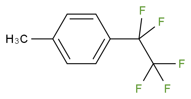 1-Methyl-4-(pentafluoroethyl)benzene_分子结构_CAS_117081-46-6)