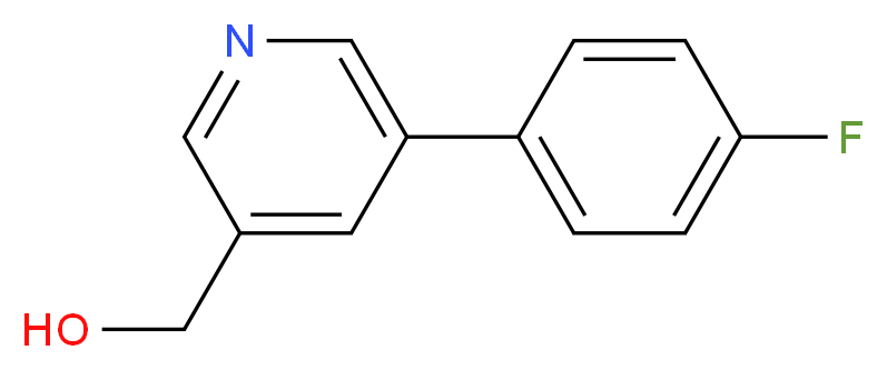 (5-(4-Fluorophenyl)pyridin-3-yl)Methanol_分子结构_CAS_222551-22-6)