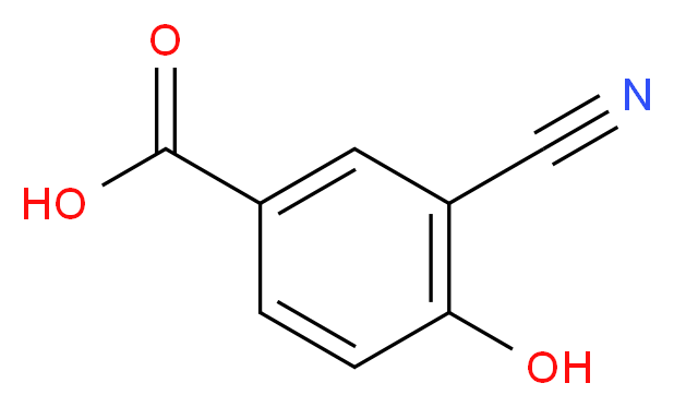 3-Cyano-4-hydroxybenzoic acid_分子结构_CAS_70829-28-6)
