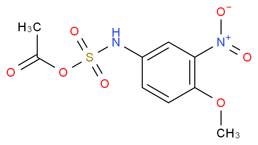 3-NITRO-4-METHOXYANILINOSULFONYL ACETIC ACID_分子结构_CAS_595582-47-1)