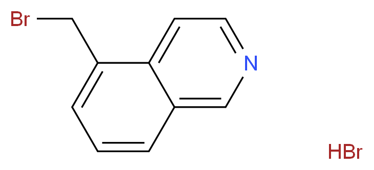 5-(Bromomethyl)isoquinoline hydrobromide_分子结构_CAS_586373-76-4)