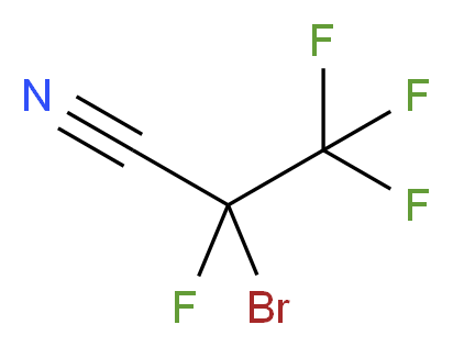 2-bromo-2,3,3,3-tetrafluoropropanenitrile_分子结构_CAS_234443-23-3